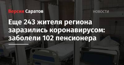 Еще 243 жителя региона заразились коронавирусом: заболели 102 пенсионера