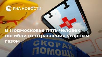 В Подмосковье пять человек погибли от отравления угарным газом