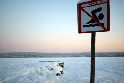 Выезд на лед водоемов карельской столице на автомобилях запрещен