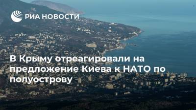 В Крыму отреагировали на предложение Киева к НАТО по полуострову