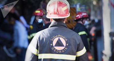 В Грузии во время тушения пожара погиб спасатель