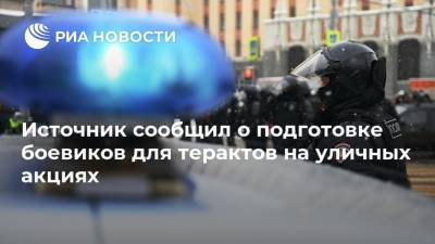 Источник сообщил о подготовке боевиков для терактов на уличных акциях