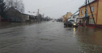 На Закарпатье затопило село: автомобили плавают, а пешеходам негде стать (фото, видео)