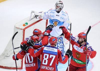 В стартовом матче Шведских хоккейных игр сборная России победила команду Финляндии