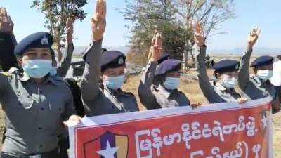 Amnesty International: полиция Мьянмы применила пулемет против мирных демонстрантов
