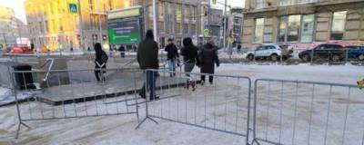 В центре Новосибирска убрали противопротестные ограждения