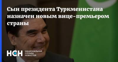 Сын президента Туркменистана назначен новым вице-премьером страны