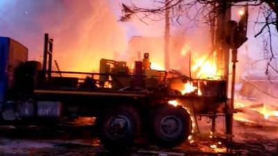 В Петербурге 73 дома остались без газа из-за пожара на газопроводе
