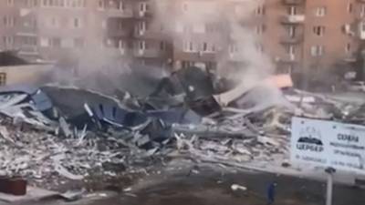 Во Владикавказе произошёл мощный взрыв в супермаркете