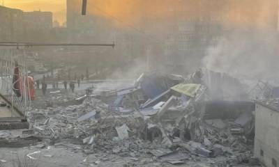 Во Владикавказе прогремел взрыв в супермаркете: здание полностью уничтожено