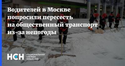 Водителей в Москве попросили пересесть на общественный транспорт из-за непогоды
