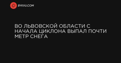 Во Львовской области с начала циклона выпал почти метр снега