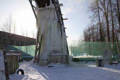 В Рыбинске Ярославской области создают склон для ледолазов