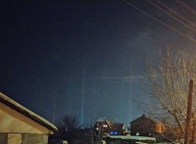 Необычное свечение над городом наблюдали костромичи около часа 11 февраля