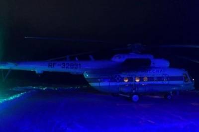 Ровно в полночь вертолет санавиации доставил в Тверь тяжелобольного человека