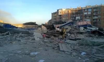 Во Владикавказе произошел взрыв в супермаркете «Магнит». Здание разрушено полностью