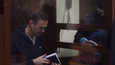 Видео из зала суда, где возобновилось заседание по делу о клевете Навального на ветерана Великой Отечественной войны
