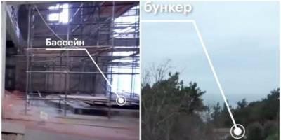 ФБК заметил в сюжетах Mash и России 1 о дворце Путина спрятанный бассейн и вход в бункер — видео