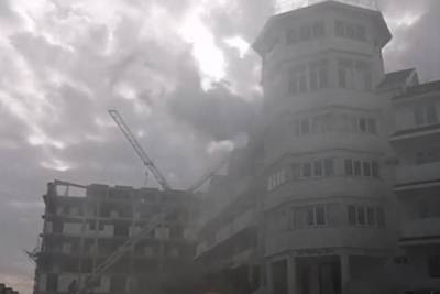 В Анапе произошёл пожар в отеле