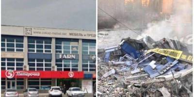 В РФ мощный взрыв уничтожил до основания целый торговый центр — видео
