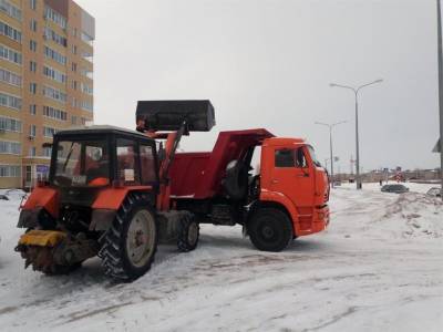 Из заволжского квартала Центральный вывезли 150 тонн снега