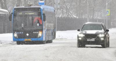 В ЦОДД призвали столичных водителей отказаться от поездок на личных авто из-за снегопада