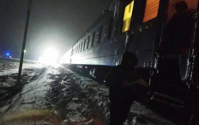В Житомирской области загорелся пассажирский поезд