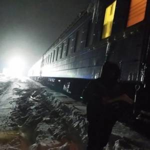 В Житомирской области произошел пожар в пассажирском поезде. Фото