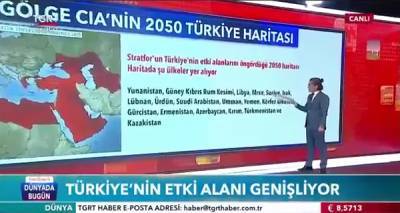 Турецкий телеканал показал карту расширения влияния на Крым и Кубань