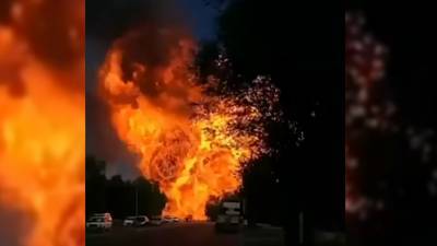 Момент разрушительного взрыва в Речном переулке попал на видео