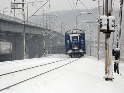 "Укрзалізниця" сообщила о задержке двух поездов из-за снегопада