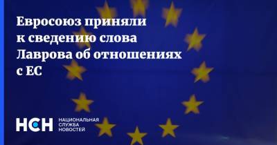 Евросоюз приняли к сведению слова Лаврова об отношениях с ЕС