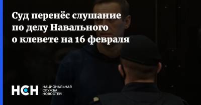 Суд перенёс слушание по делу Навального о клевете на 16 февраля