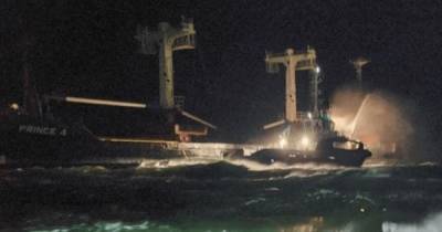 Пожар на украинском судне в Черном море: экипаж подал сигнал бедствия (видео)