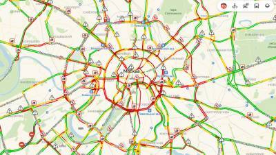 К утру пробки на столичных дорогах достигли 9 баллов