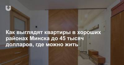 Как выглядят квартиры в хороших районах Минска до 45 тысяч долларов, где можно жить
