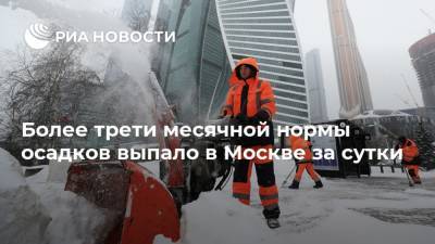 Более трети месячной нормы осадков выпало в Москве за сутки