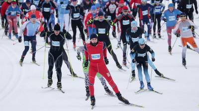 Путин направил телеграмму участникам гонки «Лыжня России»