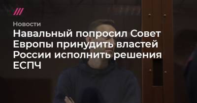 Навальный попросил Совет Европы принудить властей России исполнить решения ЕСПЧ