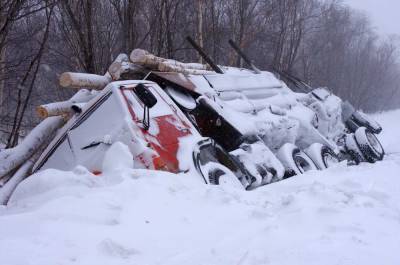 В Костромской области грузовик раздавил автомобиль с тремя людьми