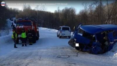 В Лузском районе Кировской области занесло грузовик, пострадали 2 человека