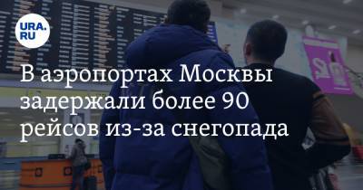 В аэропортах Москвы задержали более 90 рейсов из-за снегопада