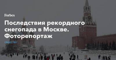 Последствия рекордного снегопада в Москве. Фоторепортаж