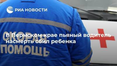 В Пермском крае пьяный водитель насмерть сбил ребенка
