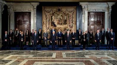 Джузеппе Конт - Марио Драги - Серджо Маттарелл - В Италии новое правительство Марио Драги приняло присягу - lenta.ua - Италия