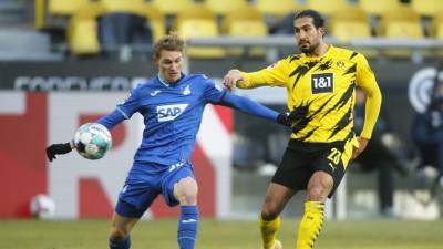«Хоффенхайм» cыграл вничью с дортмундской «Боруссией» в матче Бундеслиги