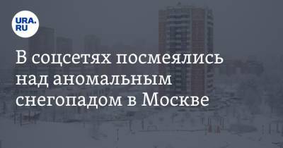 В соцсетях посмеялись над аномальным снегопадом в Москве. «Зимой снег выпал — изнылись!»