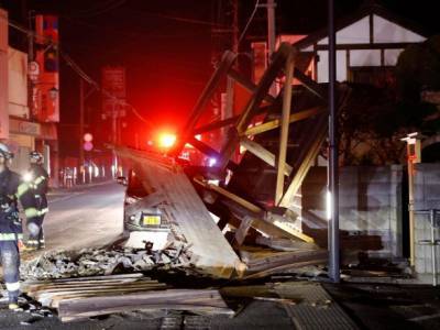 Землетрясение в Японии: повреждена ветку скоростных поездов "Синкансэн"