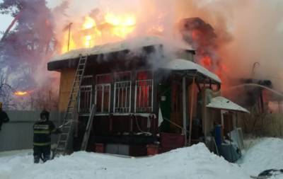 В Подмосковье при пожаре пострадали семь человек