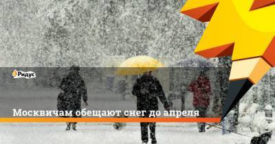 Москвичам обещают снег до апреля